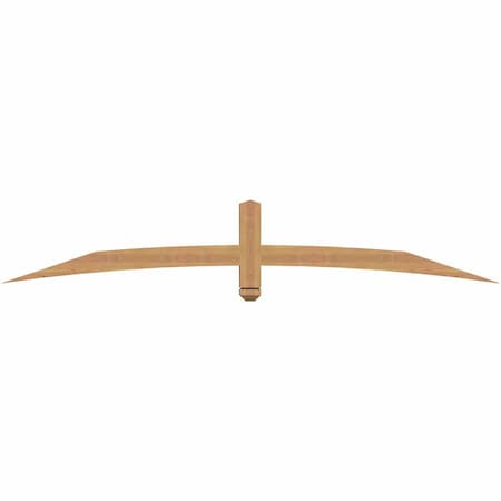 Ekena Millwork Bellingham Timber Gable Bracket, Western Red Cedar, 84"W x 14"H x 3 1/2"D x 3 1/2"F, 4/12 Pitch GBW084X14X0404BEL00SWR